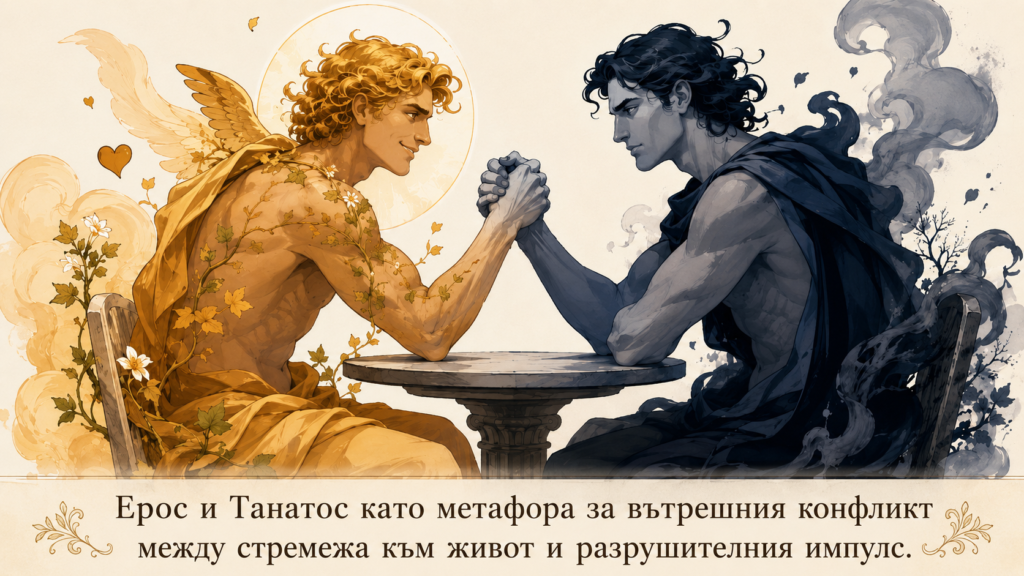 Ерос и Танатос като метафора за вътрешния конфликт при суицидни мисли – Glorious Winner